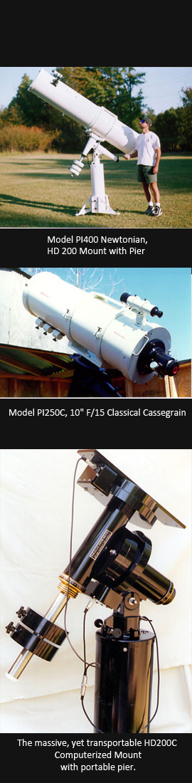 Parallax Instruments, Inc. - Procucts (side) Telescopes and Rotating Rings