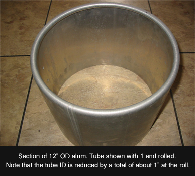 Rolled aluminum telescope tubing